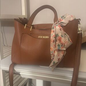 Steve Madden Brown Leather Handbag